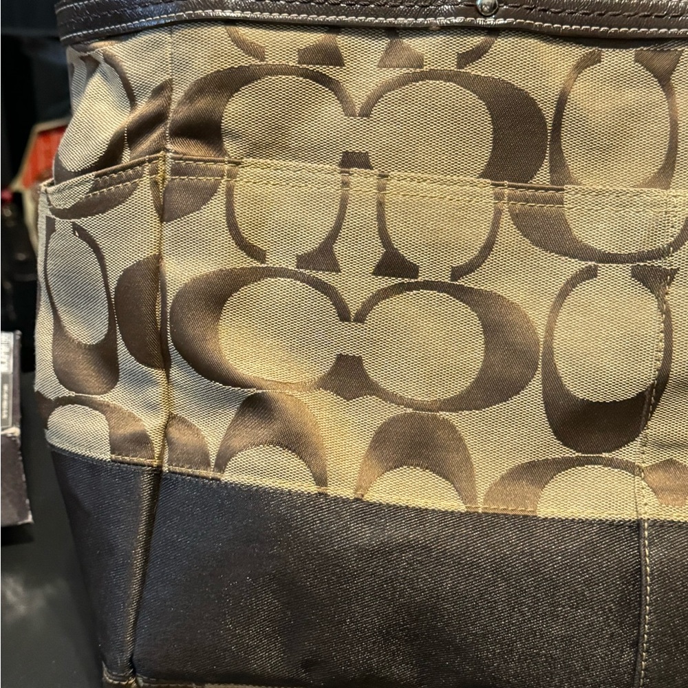 Authentic Coach Signature A1076-F13803 Large Tote/Diaper Bag W/ Changing Matt - Picture 15 of 16